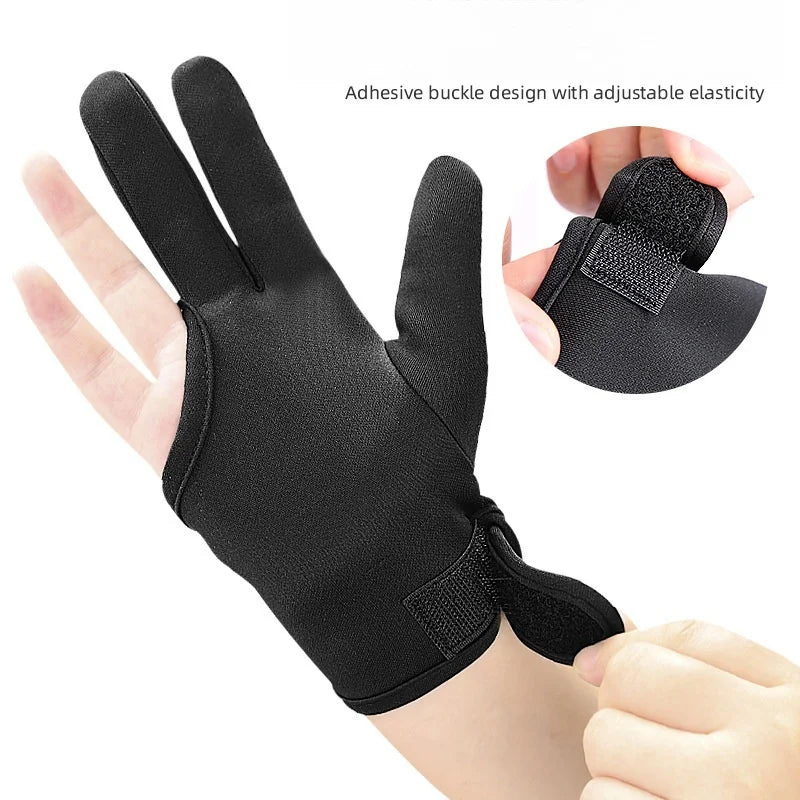 3 Finger Heat Resistant Gloves Mittens Protection Gloves Curling Wand Glove Reusable Heat Geat Gloves Barber Hair Styling Tools Peaceful Pleasures Health and Wellness