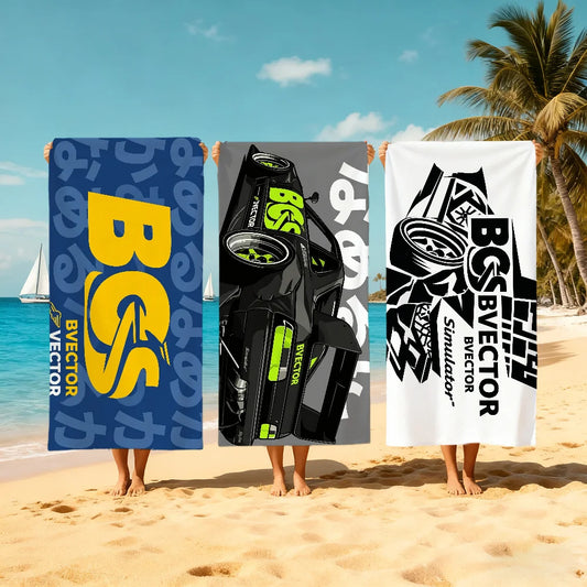 Car Logo Quick-Dry Beach Towel | Gym, Travel & Pool Quick-Dry Beach Towel Peaceful Pleasures Health and Wellness