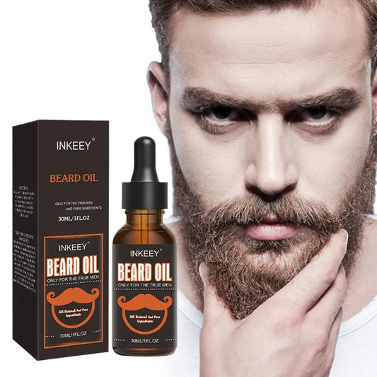 30ml Beard Care Oil For Men Natural Organic Beard Care Fast Shine Soften Beard Strengthens Mustaches Smooth Nourishing Peaceful Pleasures Health and Wellness Default Title