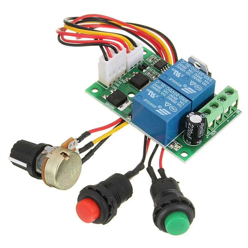 PWM DC Motor Speed Controller 6V–24V Forward Reverse Switch Motor Speed Controller Peaceful Pleasures Health and Wellness Default Title
