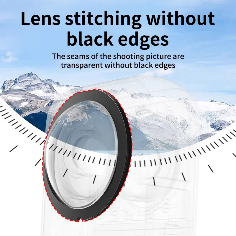For Insta360 X3 Lens Film PC Protective Mirror Adhesive Anti Scratch For Insta360 X3 Protective Cover Accessories Peaceful Pleasures Health and Wellness