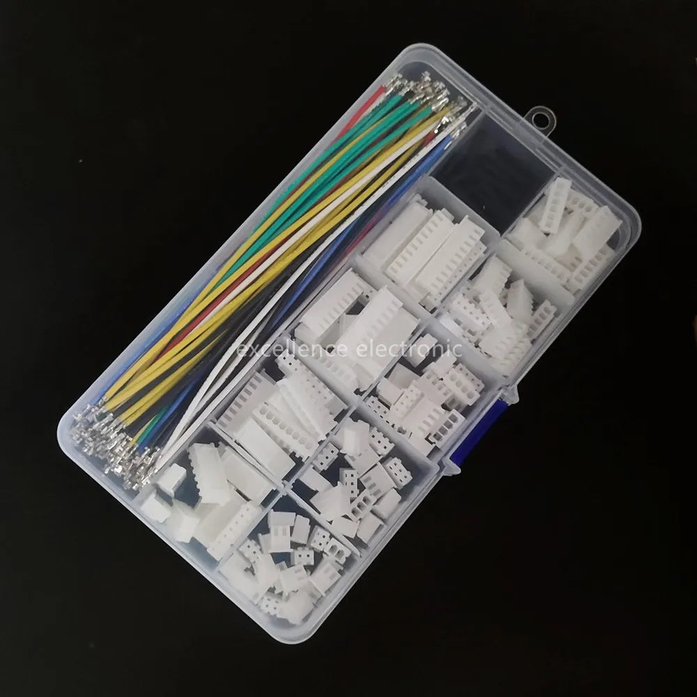 XH 2.54mm Connector Kit With Double Pre-crimped Soft Silicone Cable Wire 22AWG 2/3/4/5/6/7/8/9/10 Pin Housing JST Adapter Cable Peaceful Pleasures Health and Wellness