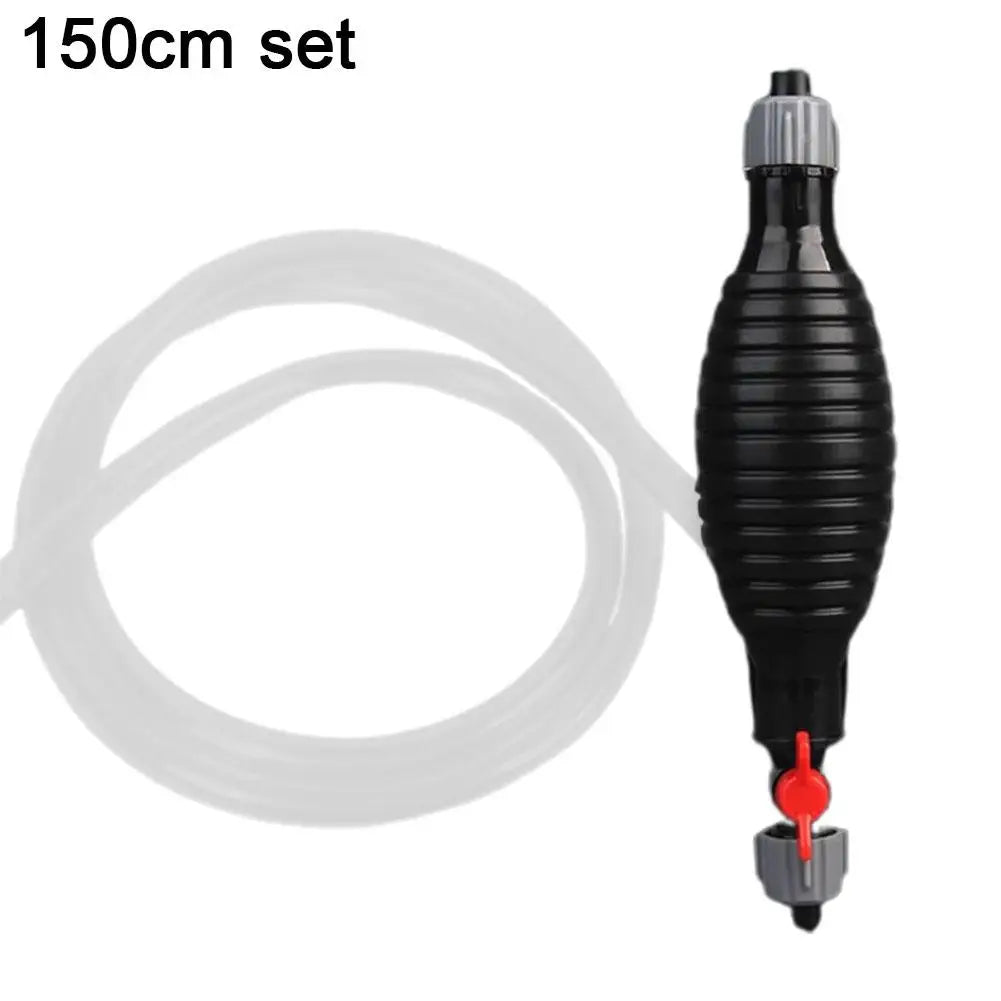 Manual Fuel Transfer Pump with Hose for Gas, Diesel & Oil Peaceful Pleasures Health and Wellness 1.5M