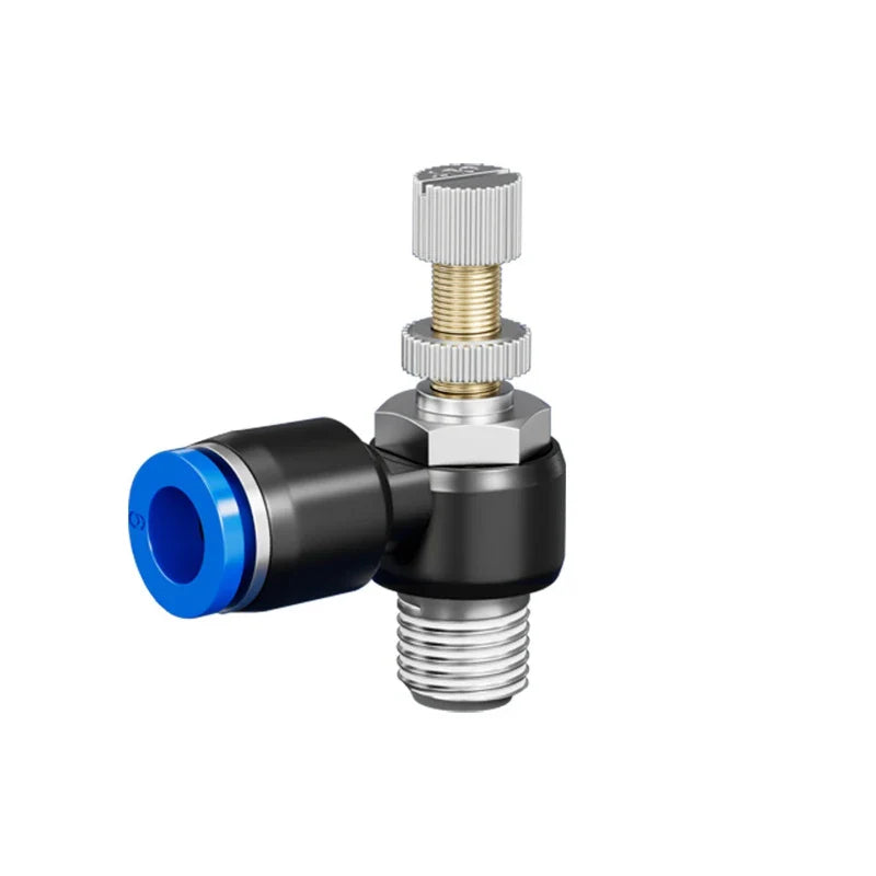 Quick Connect Pneumatic Air Speed Throttle Valve SL 4–12mm