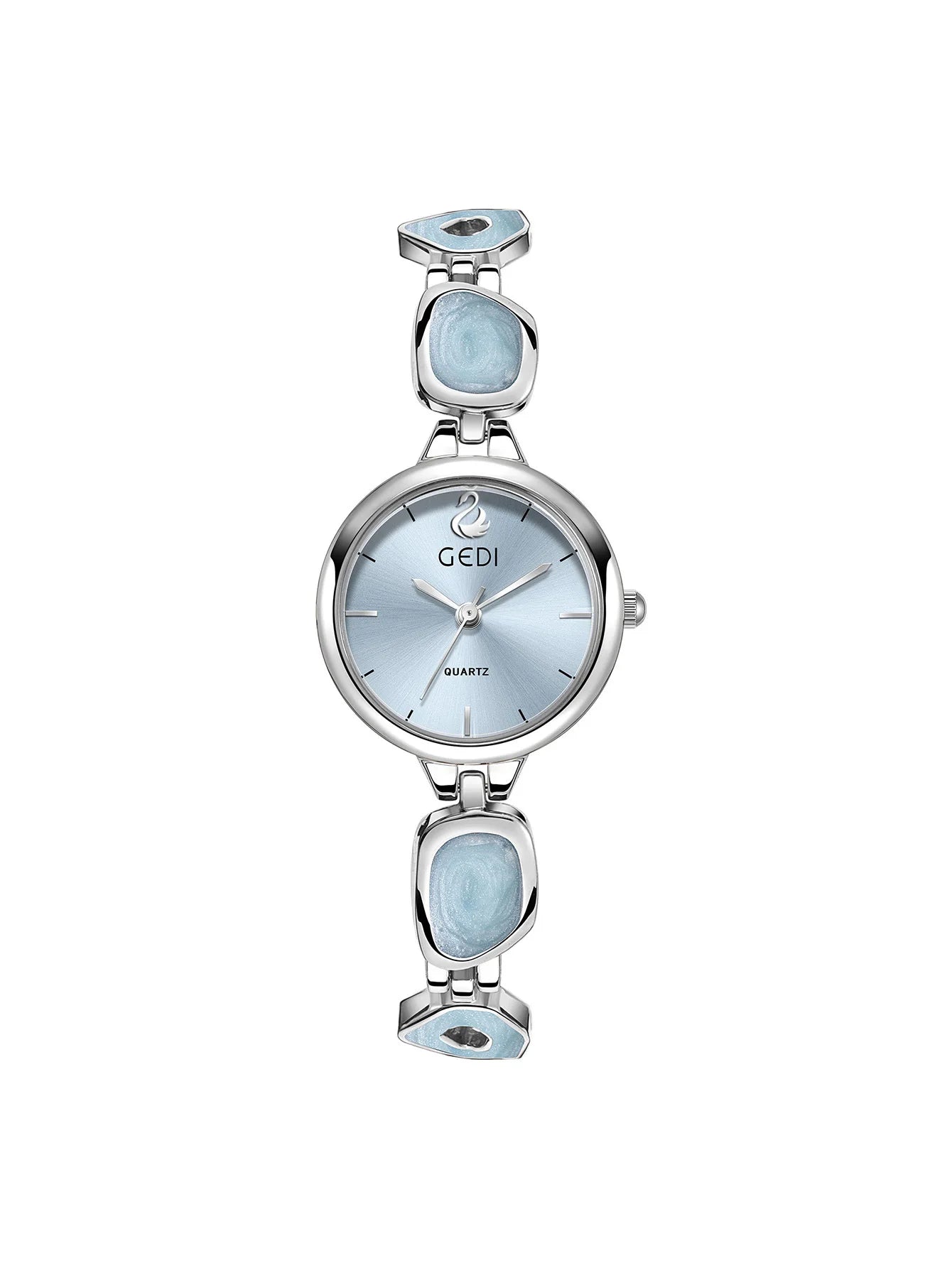 Versatile Fashionable Women Watch Women Hand Style Women Light Luxury Niche Small Exquisite Simple High End Regular Quartz Watch Peaceful Pleasures Health and Wellness blue