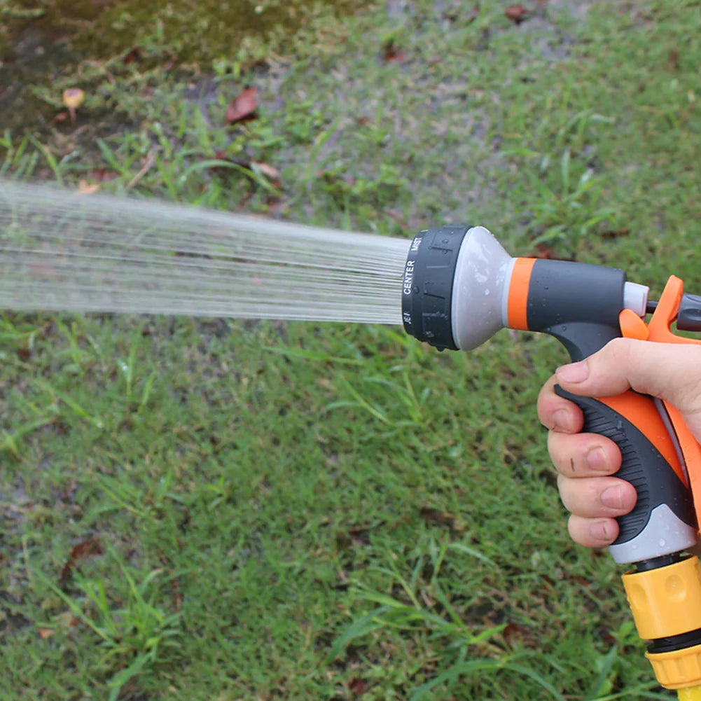 8-Mode High Pressure Garden Hose Spray Gun – Ergonomic Grip Peaceful Pleasures Health and Wellness