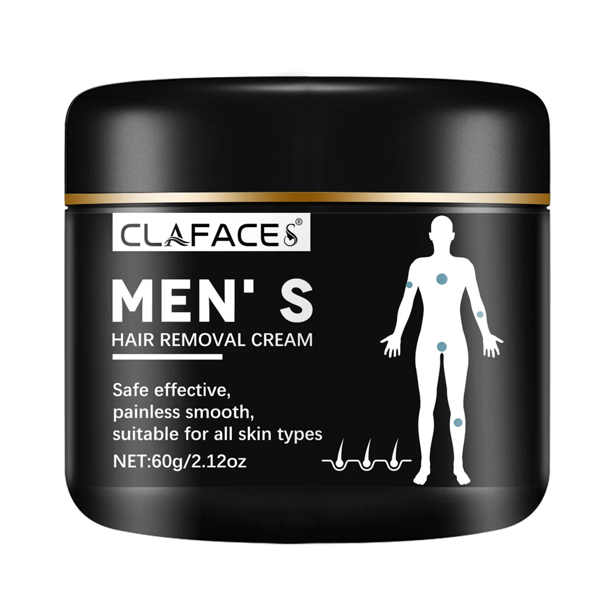 Painless Hair Removal Cream with Growth Inhibitor – 60g Peaceful Pleasures Health and Wellness A