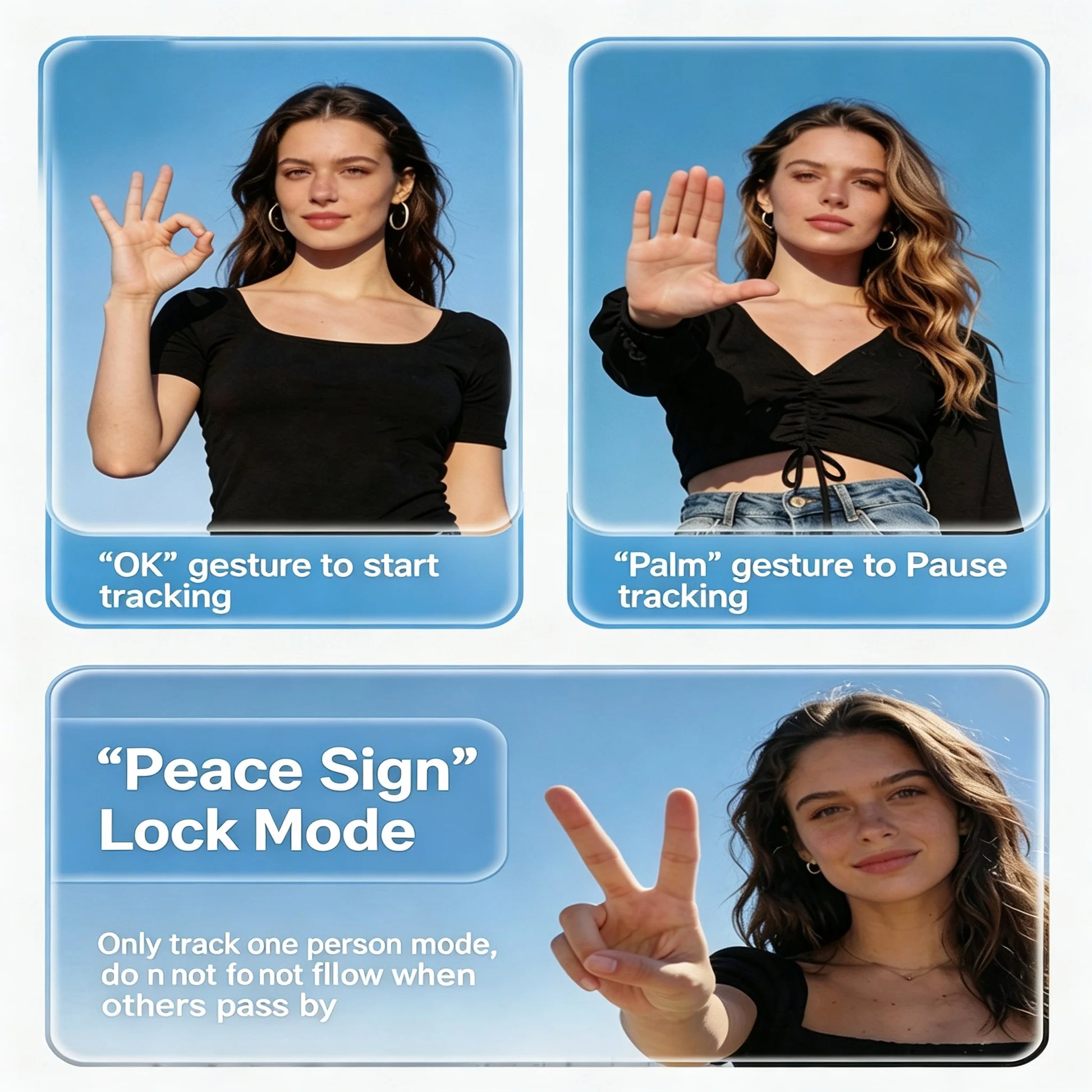 360° AI Face Tracking Selfie Stick Tripod | Gesture Control Peaceful Pleasures Health and Wellness