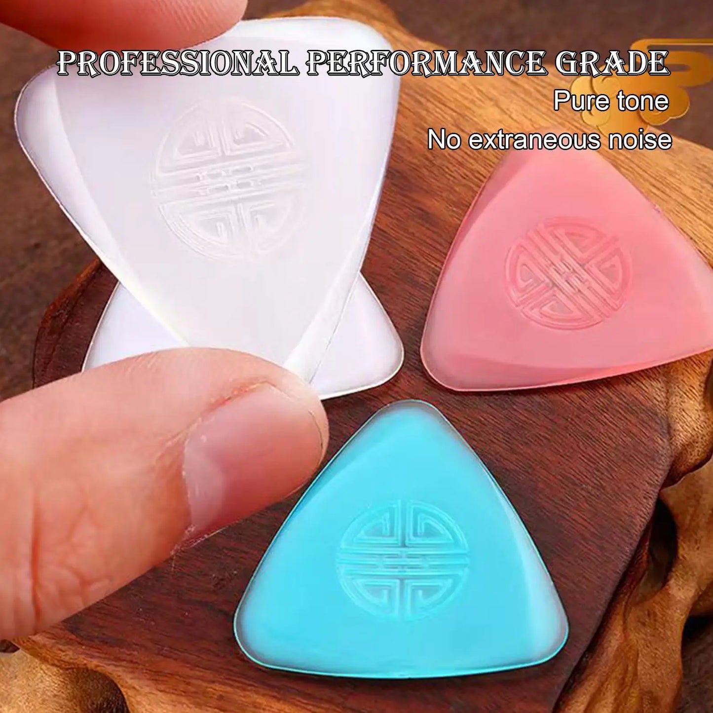 Nylon Non-Slip Guitar Picks Thin Acoustic & Bass Picks For Musicians & Beginners, Versatile Music Accessories For Ukulele Peaceful Pleasures Health and Wellness