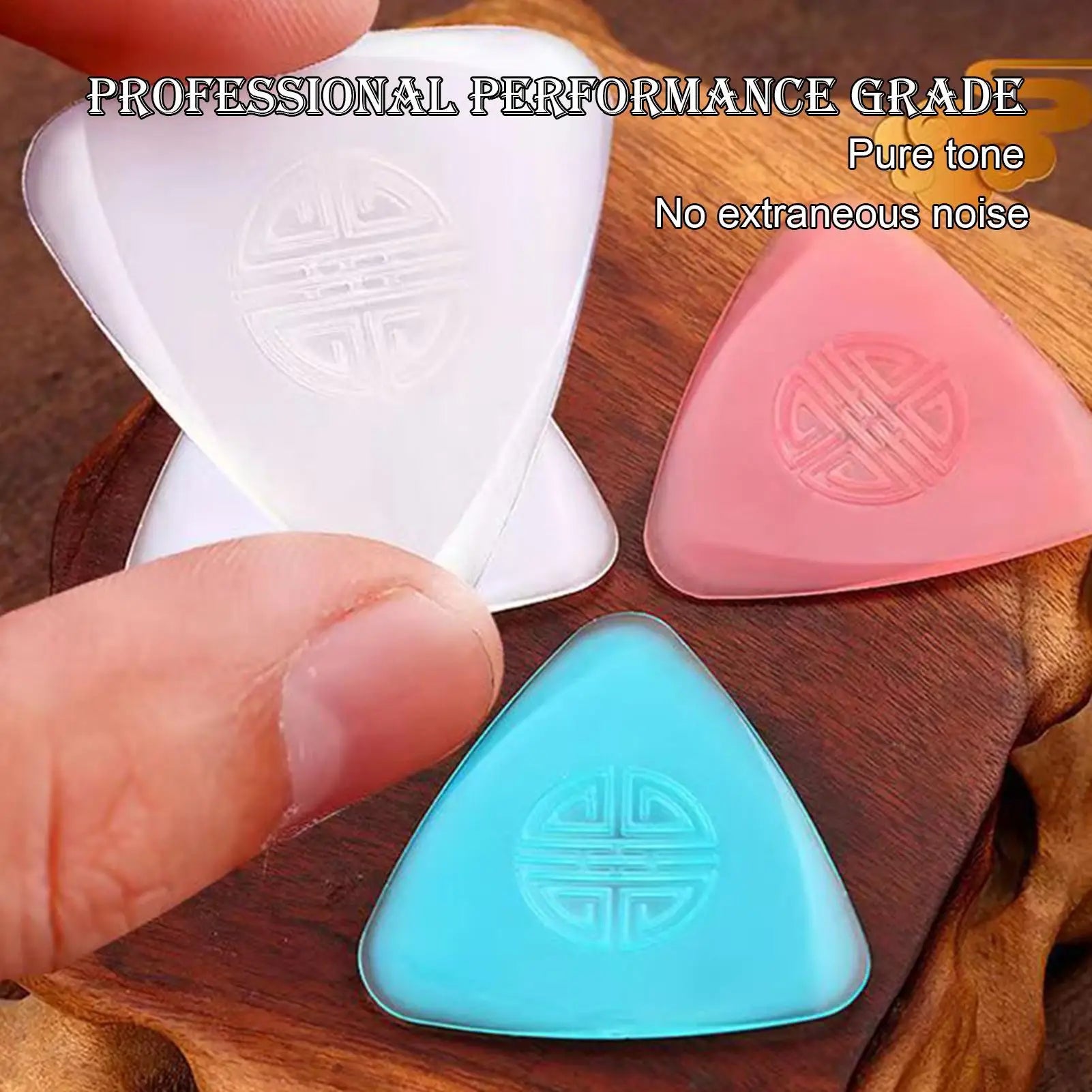 Nylon Non-Slip Guitar Picks Thin Acoustic & Bass Picks For Musicians & Beginners, Versatile Music Accessories For Ukulele Peaceful Pleasures Health and Wellness