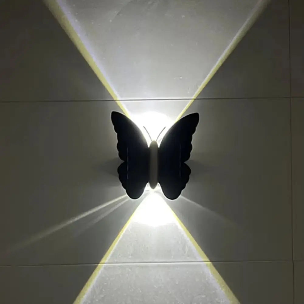 Butterfly Solar Wall Light | Auto On/Off, IP44 Outdoor Garden