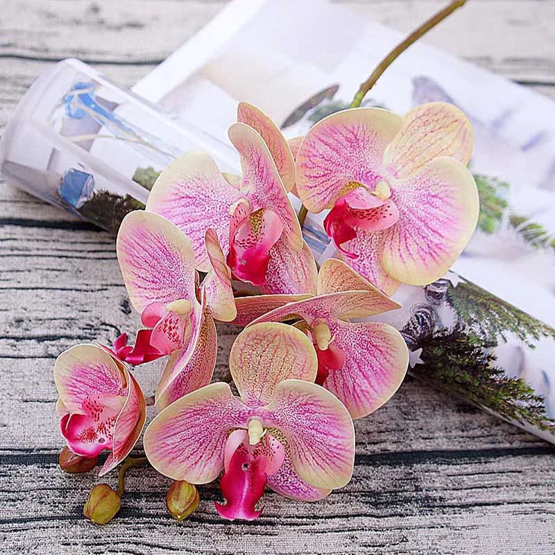 Artificial Butterfly Orchid Bundle 6 Heads | Wedding & Home Décor