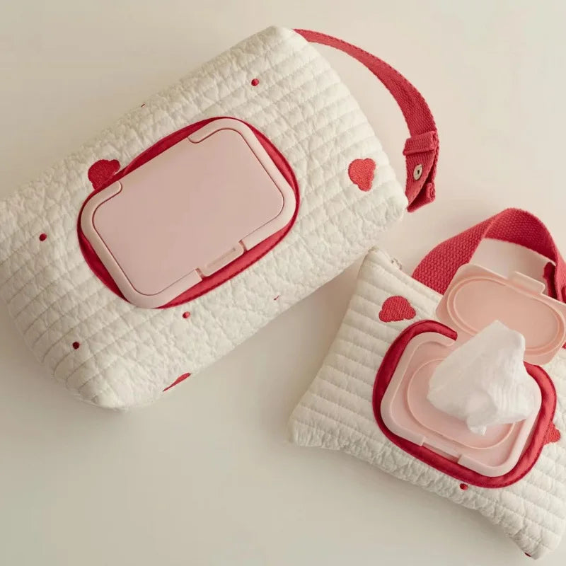 Baby Wet Wipes Case | Hanging Cloth Tissue Pouch & Dispenser