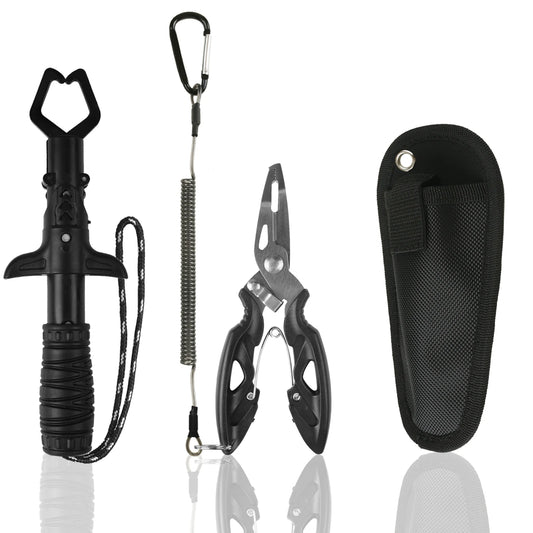 Fishing Pliers & Gripper Set – Multi-Function Hook Remover Fishing Tool Set Peaceful Pleasures Health and Wellness