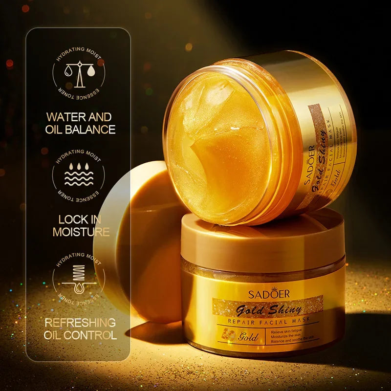 24K Gold Sleeping Mask – Anti-Aging, Whitening & Moisturizing
