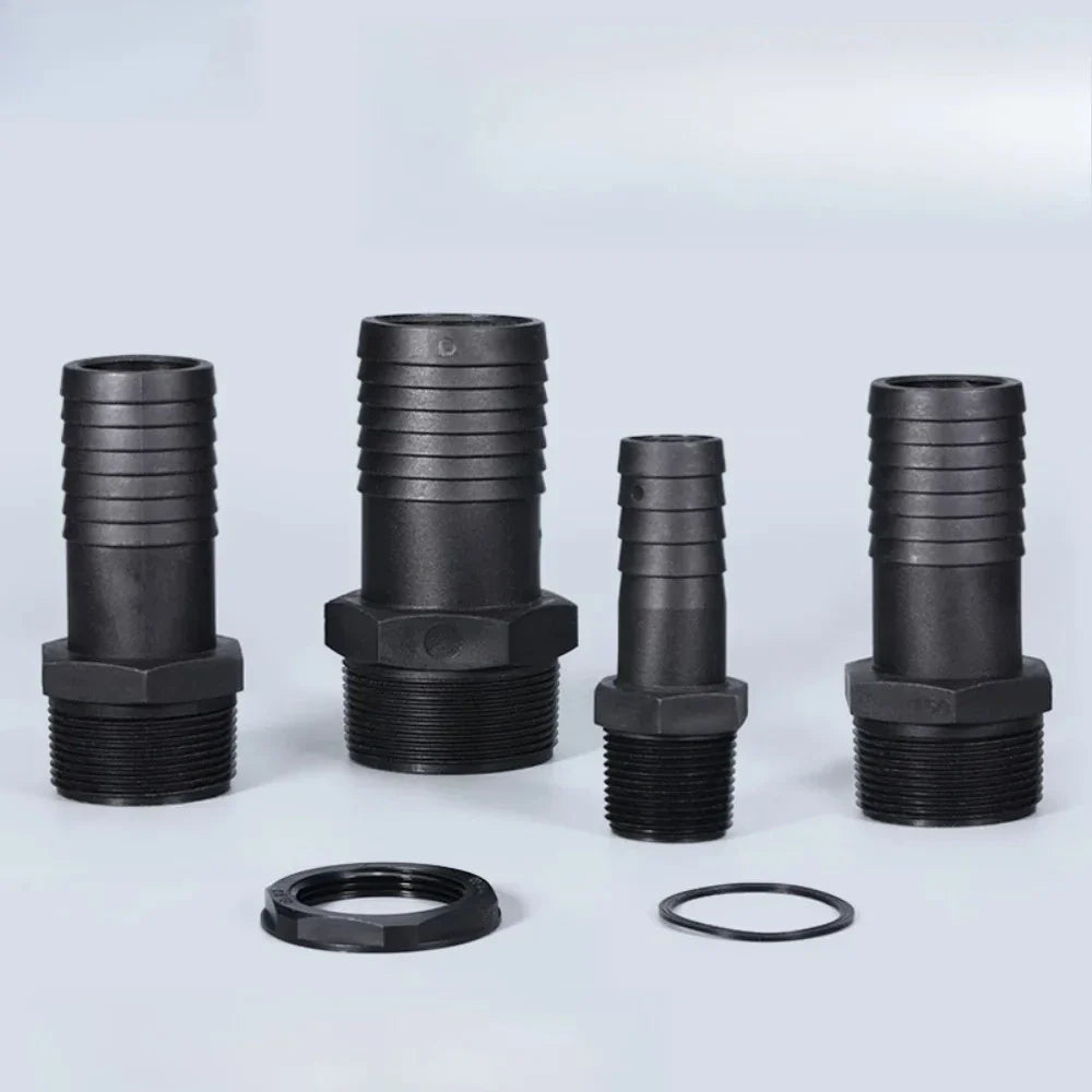 Plastic Pagoda Hose Connector 25/40/50mm Male Thread Adapter