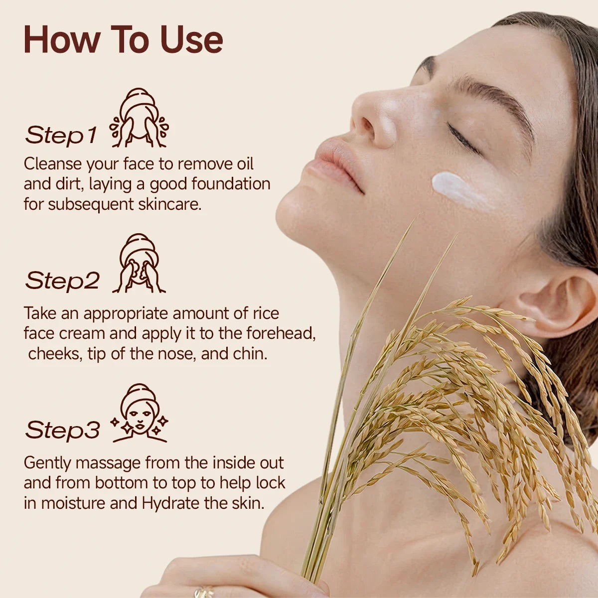 Rice Ferment Face Cream – Brightens Pores & Boosts Glow