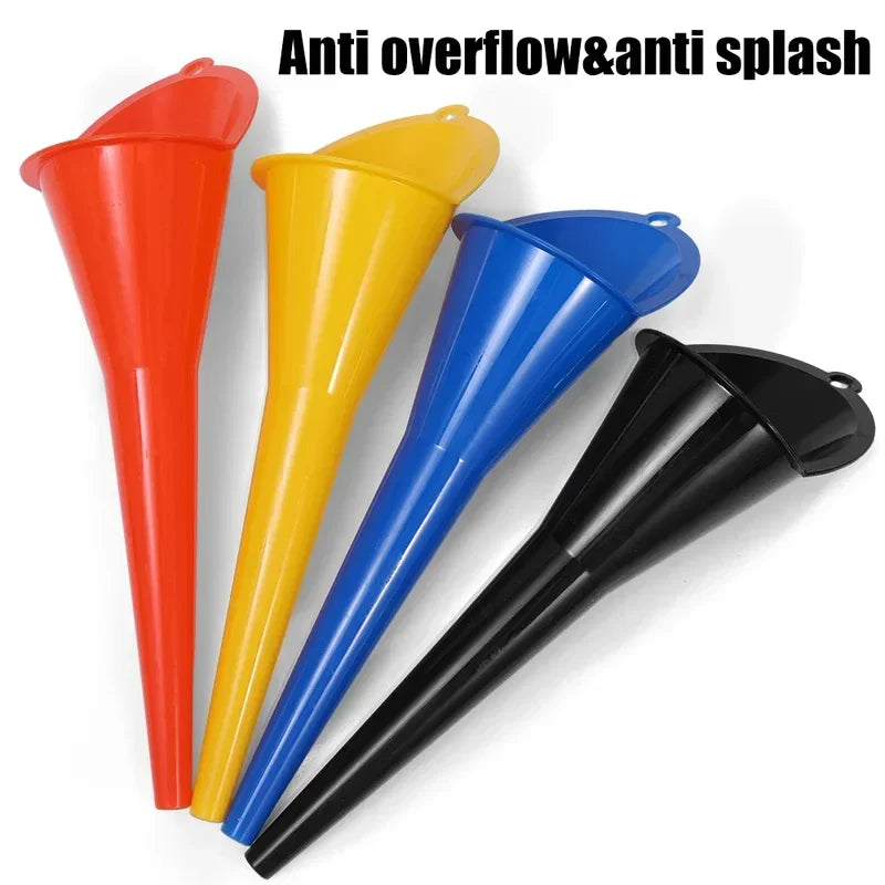 Long Stem Plastic Oil Funnel - Anti-Splash Design for Car & Motorcycle - Durable & Leak-Resistant Refueling Tool Peaceful Pleasures Health and Wellness