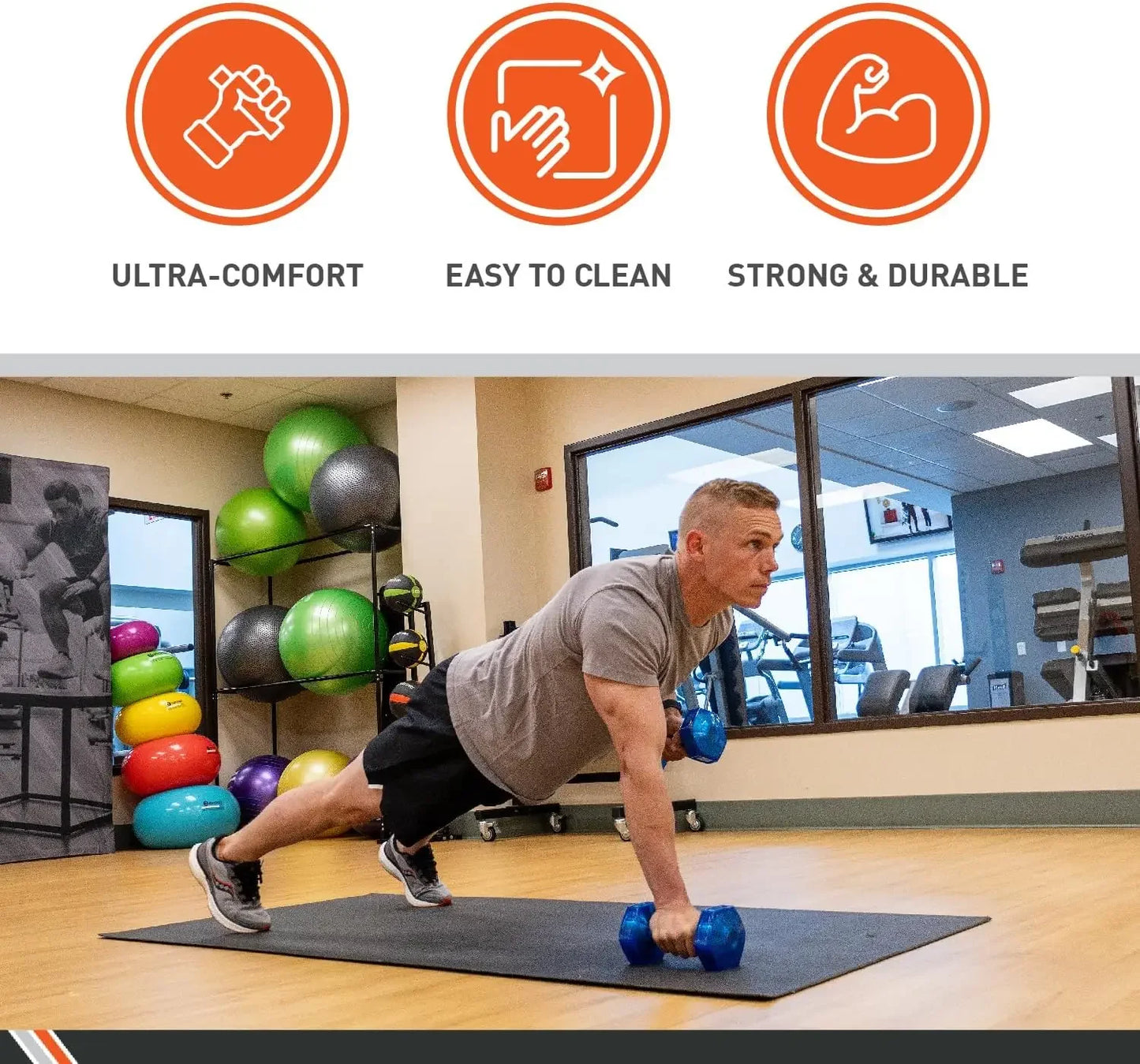 Premium Urethane Dumbbells with Steel Core & Ergonomic Gel Coating Peaceful Pleasures Health and Wellness