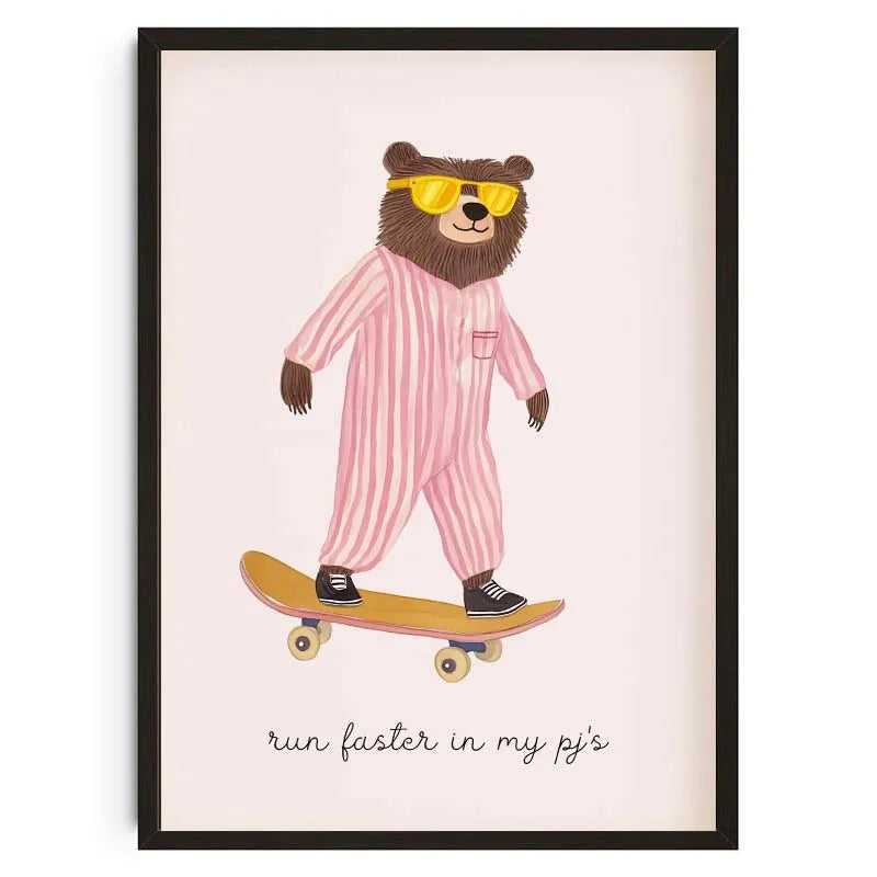 Animals Poster Prints Nordic Floral Bunnies Nursery Cool Bear Goose Wall Art Whimsical Rabbit Print for Kids Room Playroom Decor Peaceful Pleasures Health and Wellness 12 40x60cm Unframed