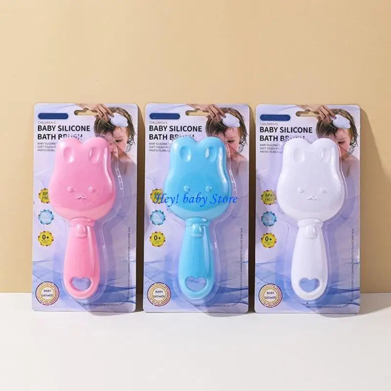 Baby Silicone Bath Brush | Cartoon Rabbit Scalp Massager