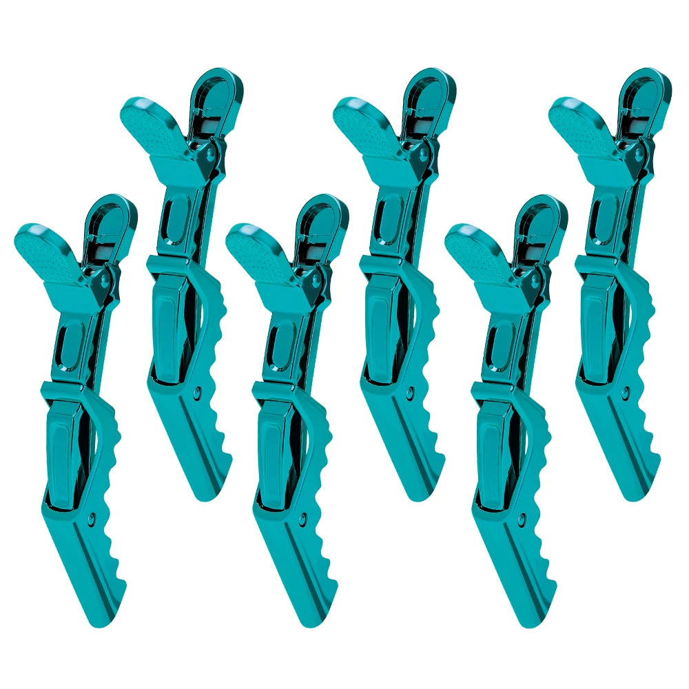 6Pcs Colorful Alligator Hair Clips Clamps Hairdressing Hair Grip Crocodile Hairpins Hair For Hairdressing Sectioning Salon Tools Peaceful Pleasures Health and Wellness E Size fits all