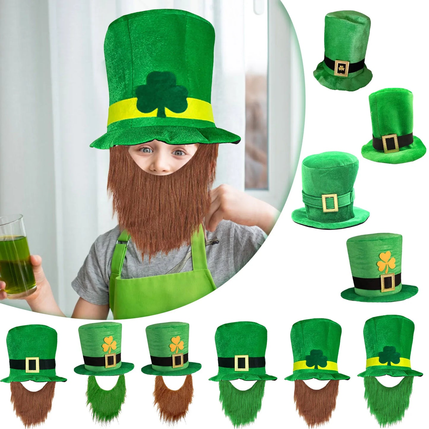Green Leprechaun Stovepipe Hat – St. Patrick's Day Irish Top Hat