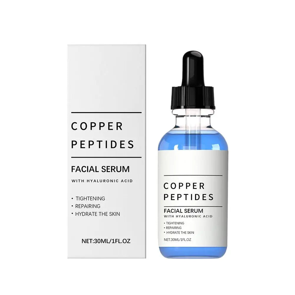 Copper Peptide Moisturizing Serum Anti Wrinkle Remover Antioxidant Tighten Skin Barrier Repair Lightweight and Easily Absorbed Peaceful Pleasures Health and Wellness A