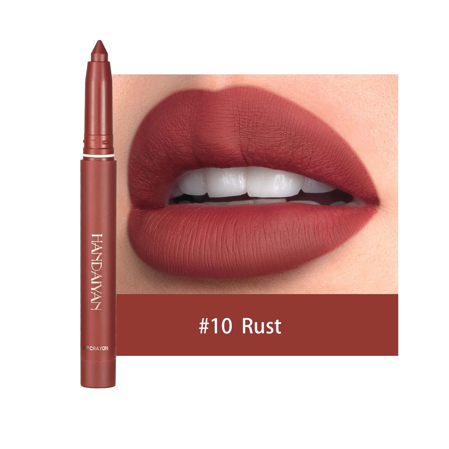 Handaiyan 12-Shade Matte Lipstick Pen – Waterproof Lip Liner