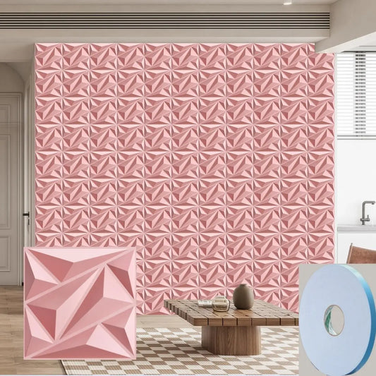 20/30pcs 3D pvc wall panels for indoor wall decoration, for living room hall bedroom hotel office,including tape Peaceful Pleasures Health and Wellness