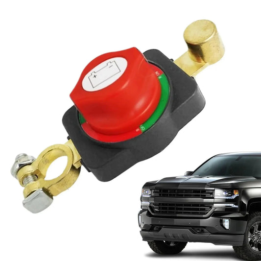 Car Battery Disconnect Switch Manual Circuit Breaker Anti-Power Off Leakage Protector Universal Auto Parts 12V-24V Systems Peaceful Pleasures Health and Wellness