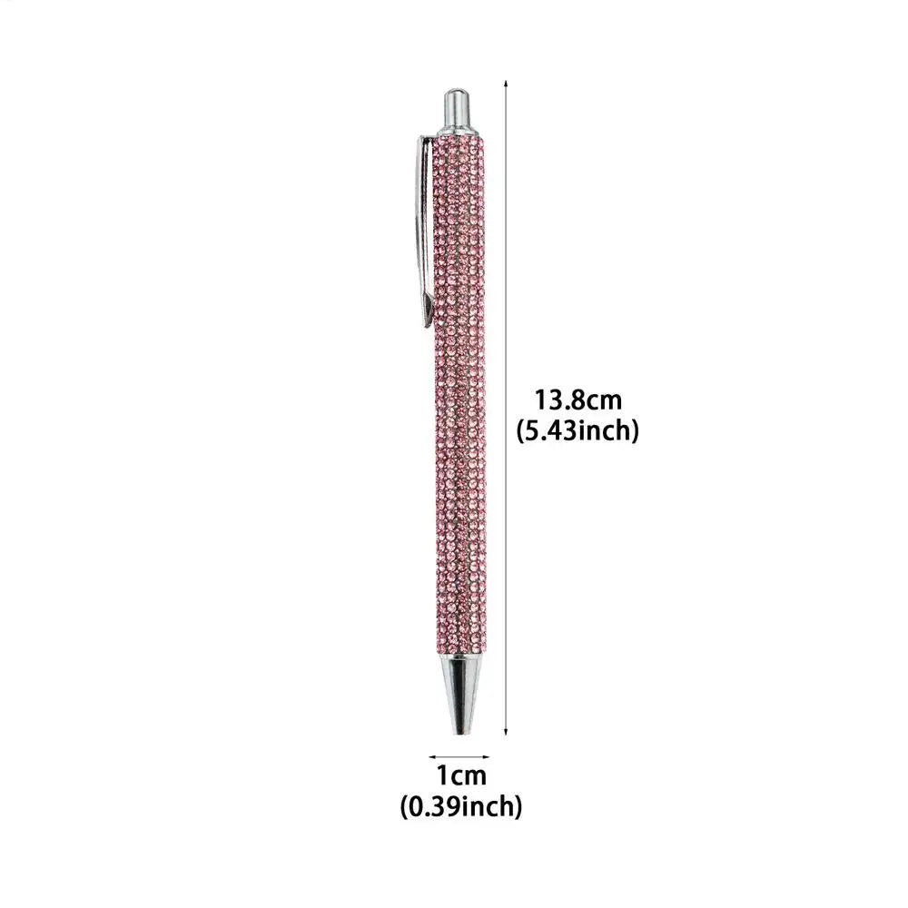 Crystal Rhinestone Ballpoint Pen – Bling Retractable School Pen