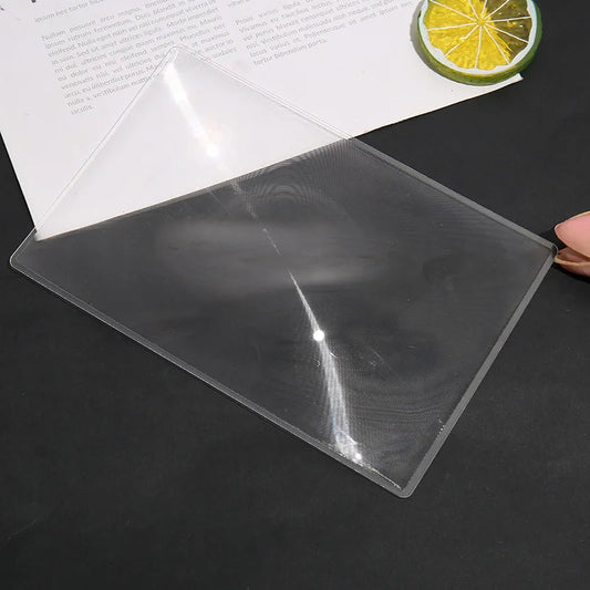 3X Reading Glass Lens Book Page 120*180Pvc Magnifying Glass Bookmark Magnifying Glass Ultra-Thin Full Page Reading Card Loupe Peaceful Pleasures Health and Wellness 120mmx180mm