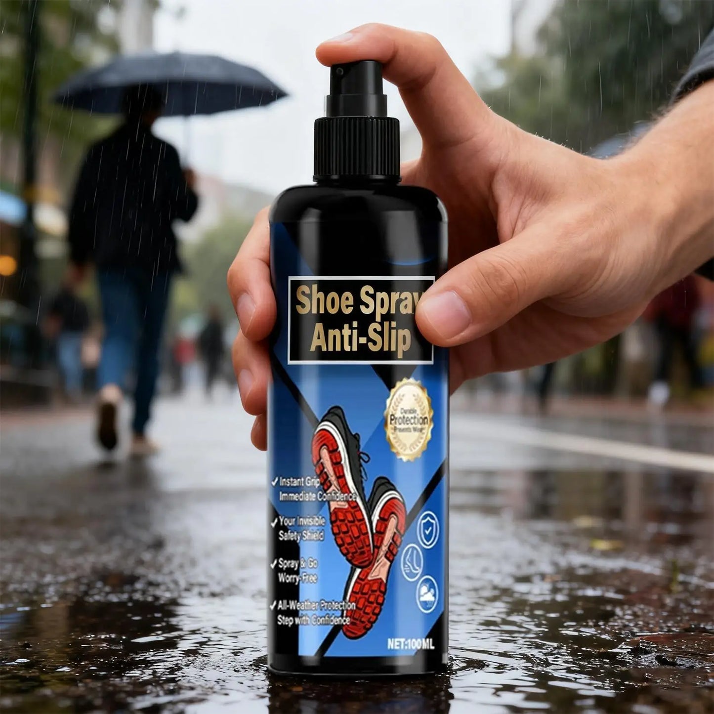 100ml Shoe Grip Spray Anti Slip Enhancer Sports Safety Traction Liquid for Basketball Soccer Tennis Golf Hiking Boots Sneakers Peaceful Pleasures Health and Wellness