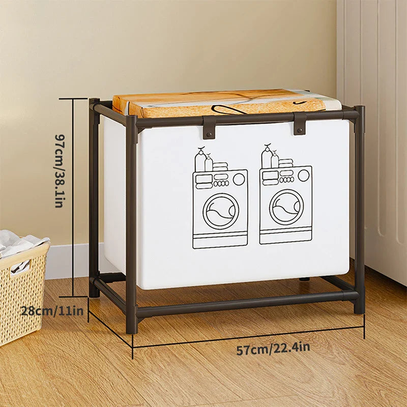 Foldable Laundry Basket with Lid – Multi-Use Storage Bin