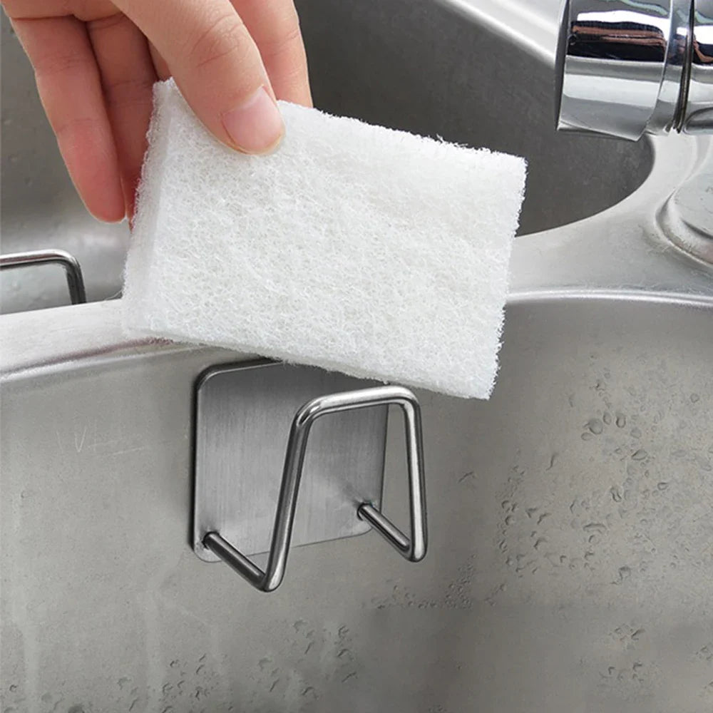 Sink Sponge Holder Rack – Wall Mount ABS Draining Caddy
