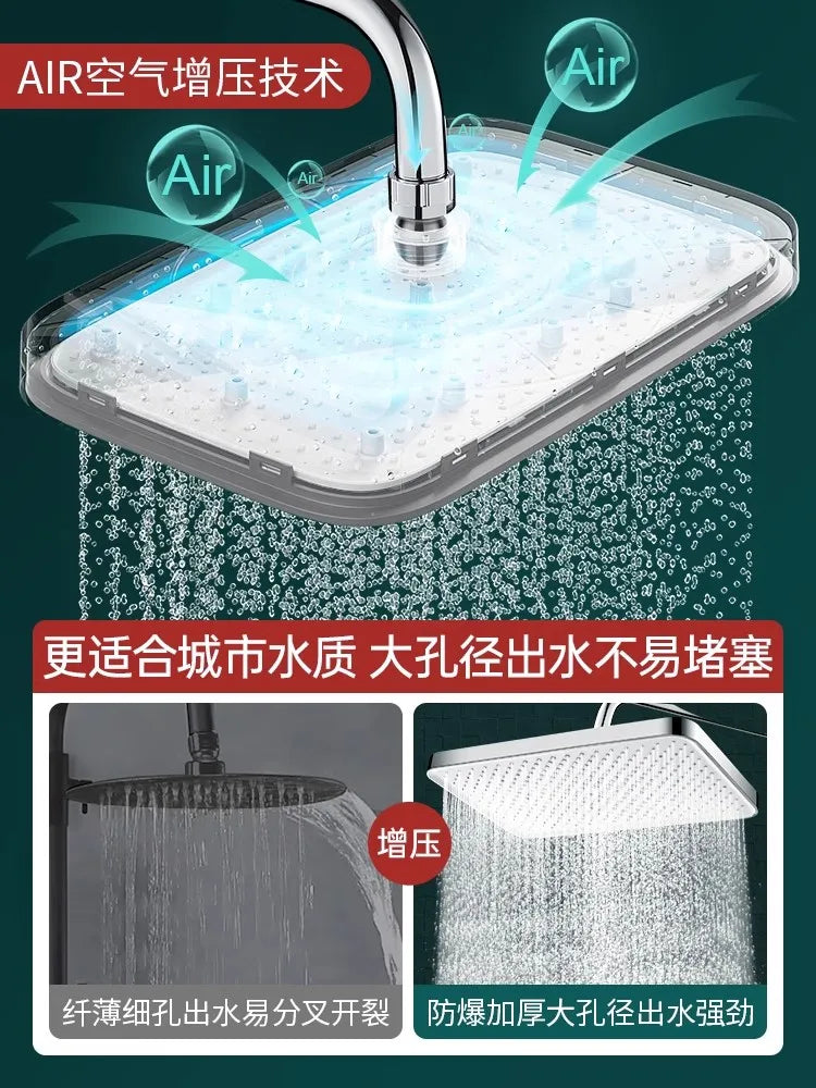 14 Inch Rainfall Shower Head | Ceiling Mounted, Water Saving