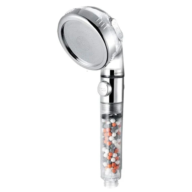 3-Mode High Pressure Handheld Shower Head with Anion Filter