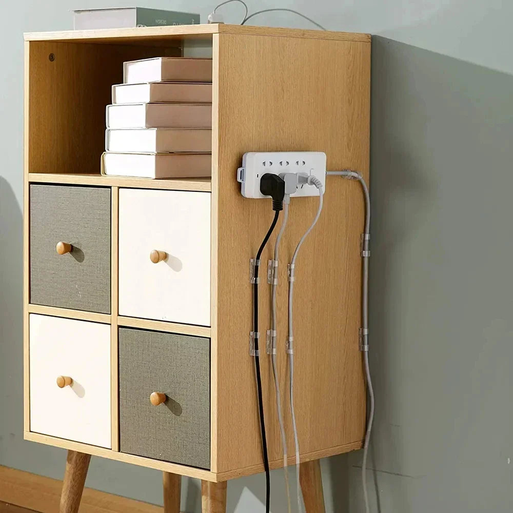Self-Adhesive Cable Clips 20/100 Pack – Desk Wire Organizer
