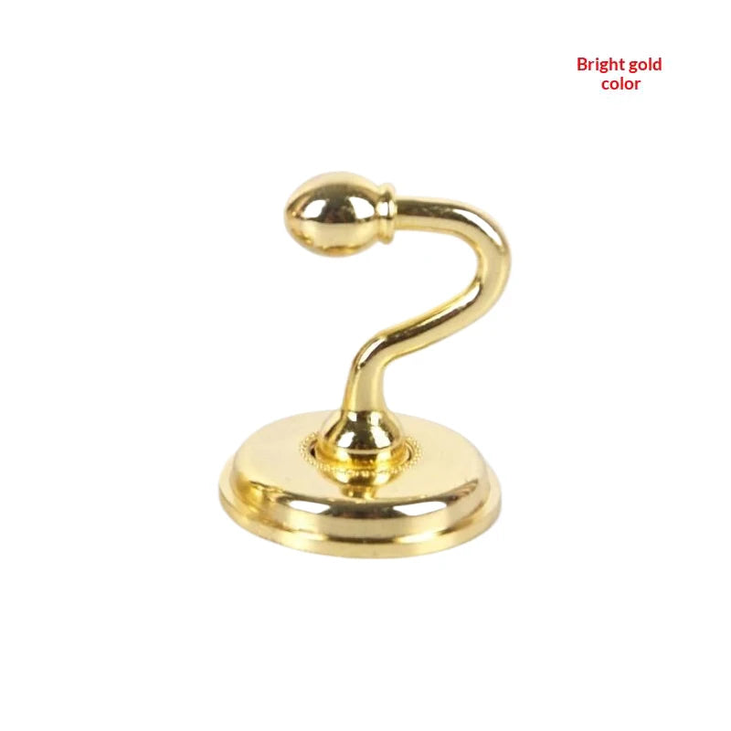 2PCS Metal Curtain Holdback Hooks – Zinc Alloy Wall Tie Backs