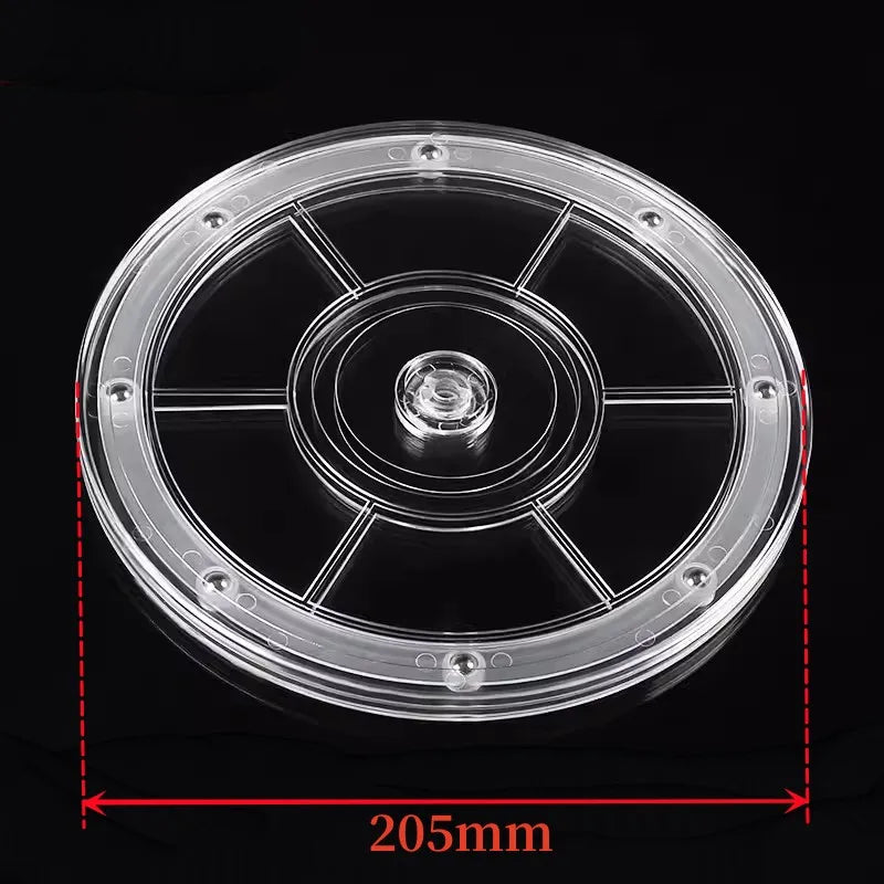 Acrylic 360° Rotating Display Stand | Clear Lazy Susan Turntable