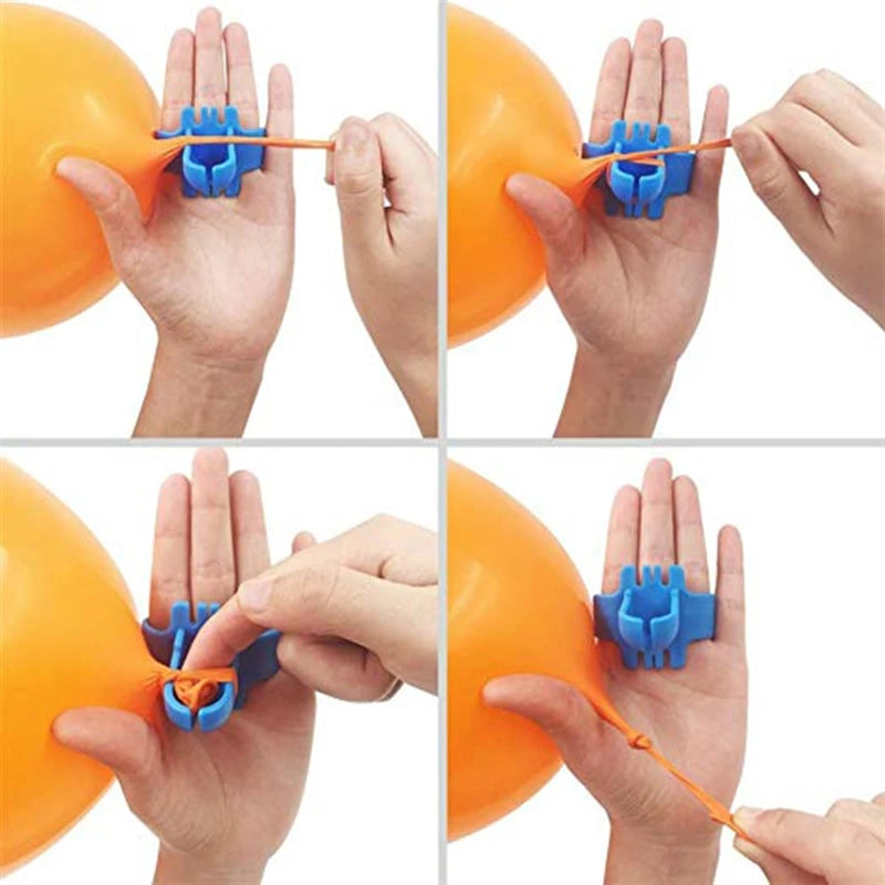 Balloon Tie Tool Balloon Easy Clamp Knot Tie Arch Garland Decor Strip Kit Balloon Tape Tying Party Accessories Peaceful Pleasures Health and Wellness