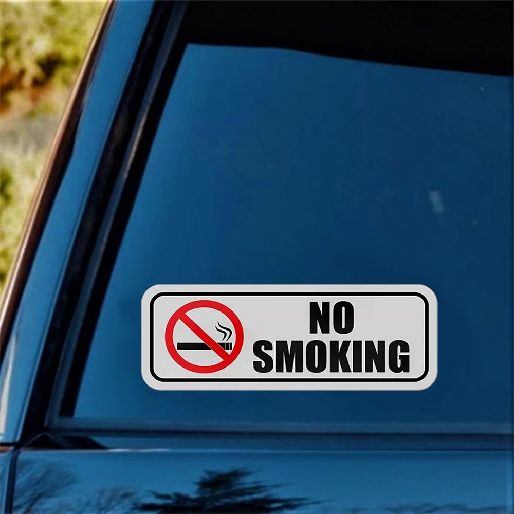 2Pack No Smoking sticker vinyl decal business window door car store bar shop vehicle 7x2.5in Peaceful Pleasures Health and Wellness