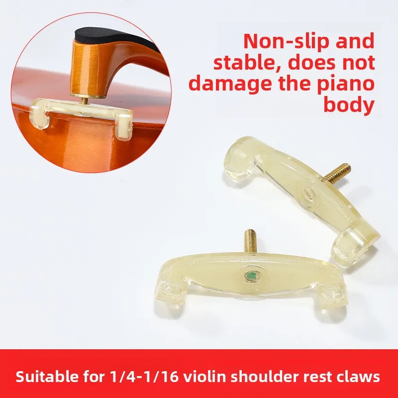 Violin Shoulder Bracket Foot Paw Extended Pad 4 4-3 Universal