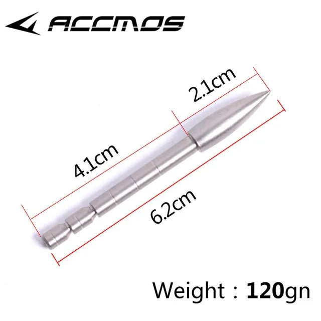 Archery ID3 2 4 5 6 8 0 Stainless Steel Insert Arrowhead Point Tips