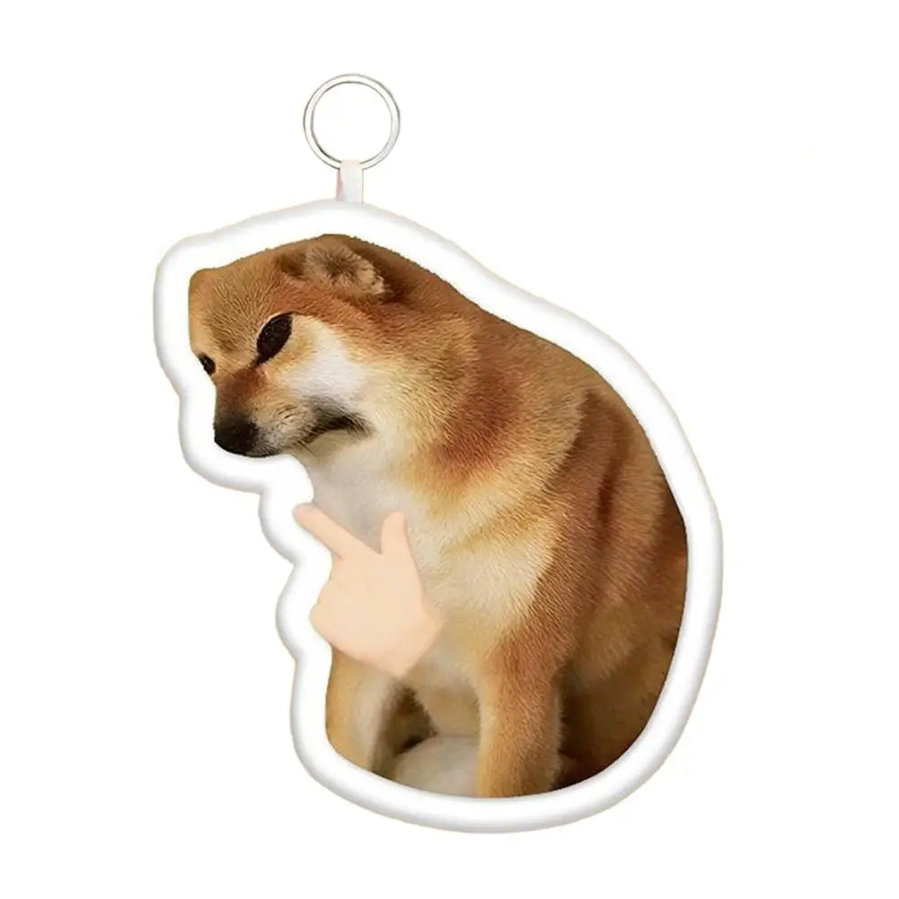 Funny Voice Button Pendant Toy Stress-relieving Talking Figurine