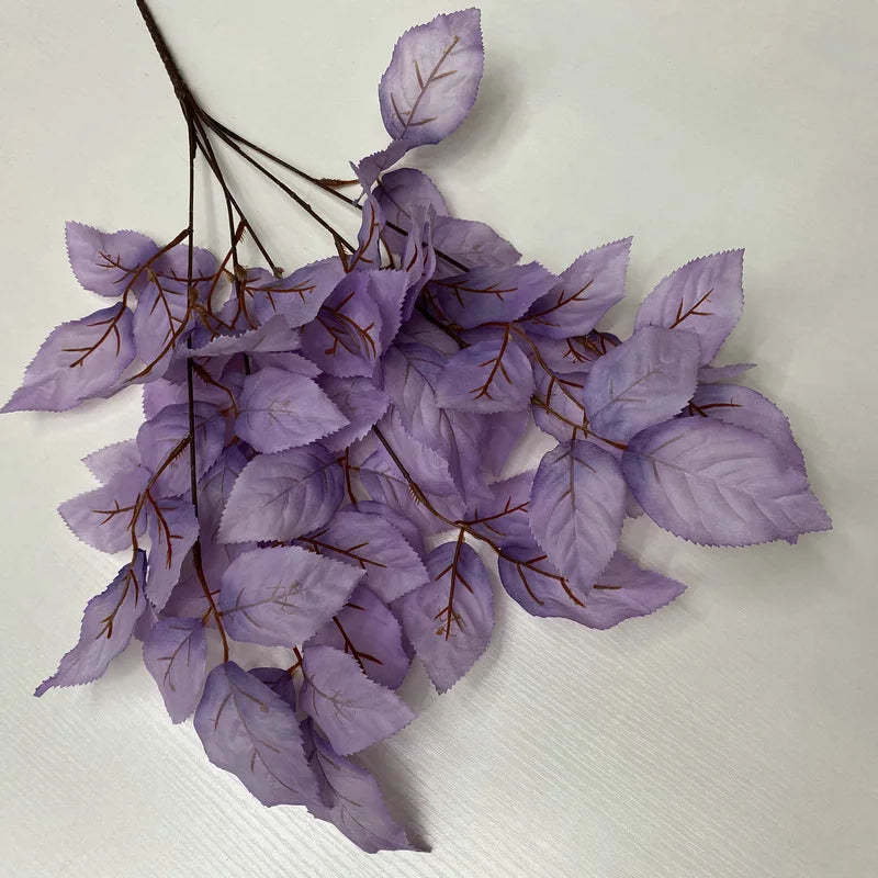 Silk Rose Leaf Artificial Plant Stems | Set of 4 | 57cm