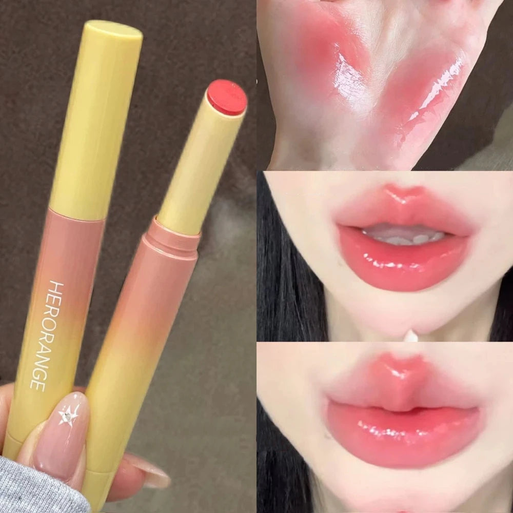 Jelly Lip Gloss Pencil | Shimmer Mirror Korean Lip Makeup