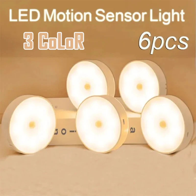 Motion Sensor LED Night Light | USB Rechargeable Wireless