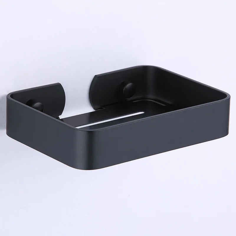 Wall-Mounted Aluminium Mesh Soap Dish | Drain Rack Bathroom
